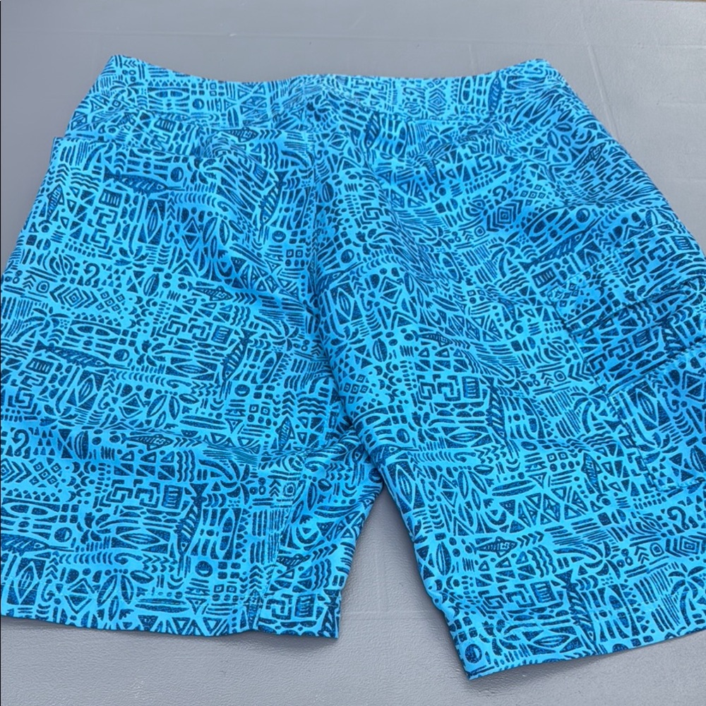 Columbia Blue Geometric Board Shorts Swimwear - Picture 5 of 5